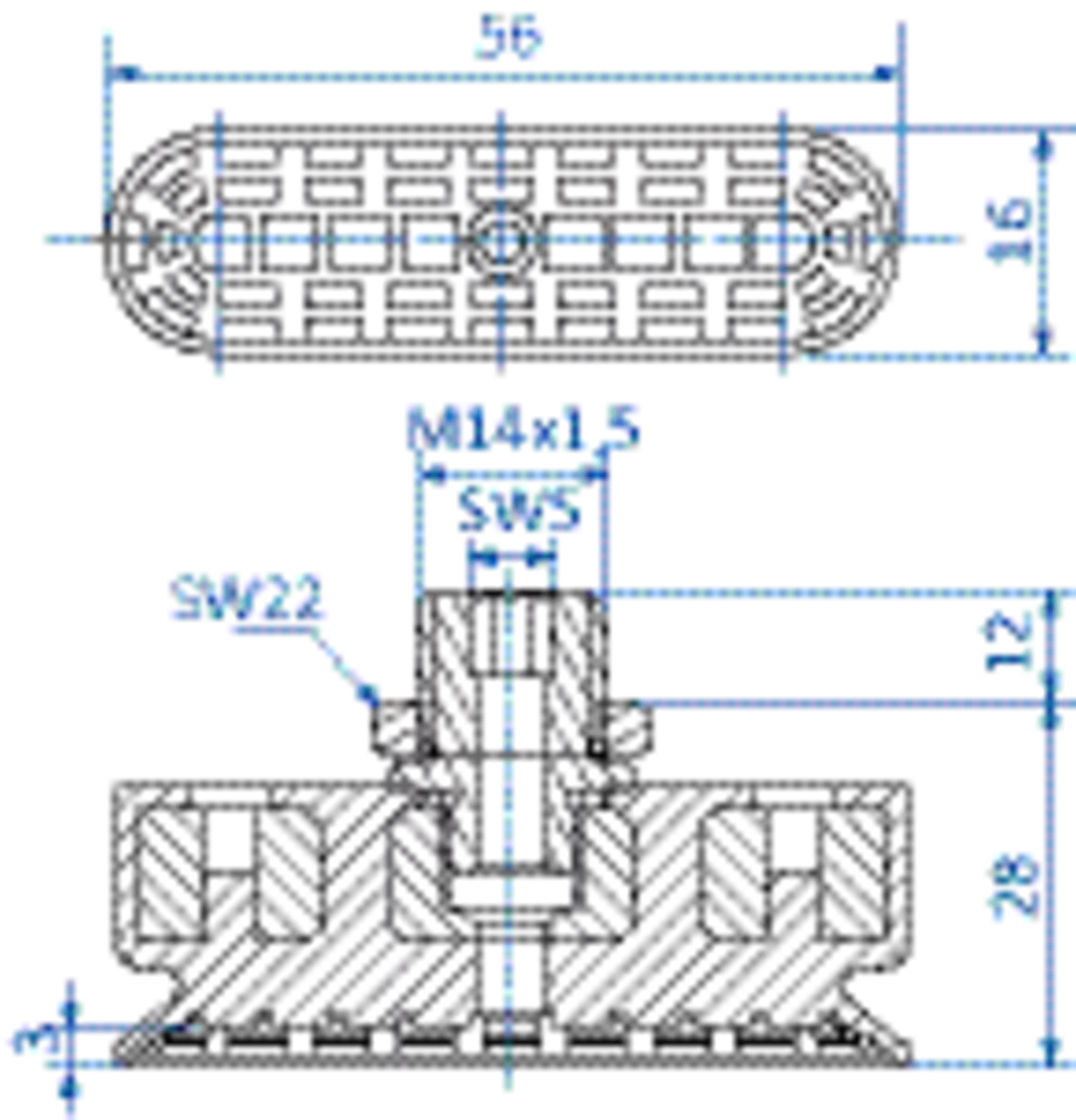 Product Dimensional Drawing Image