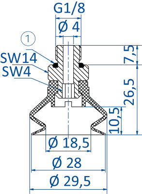 Product Dimensional Drawing Image