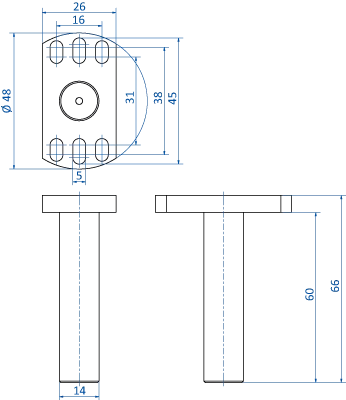Product Dimensional Drawing Image
