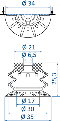 Product Dimensional Drawing Image