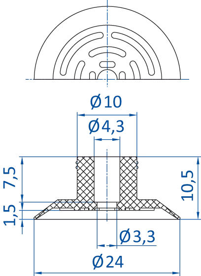 Product Dimensional Drawing Image