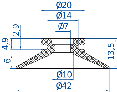 Product Dimensional Drawing Image