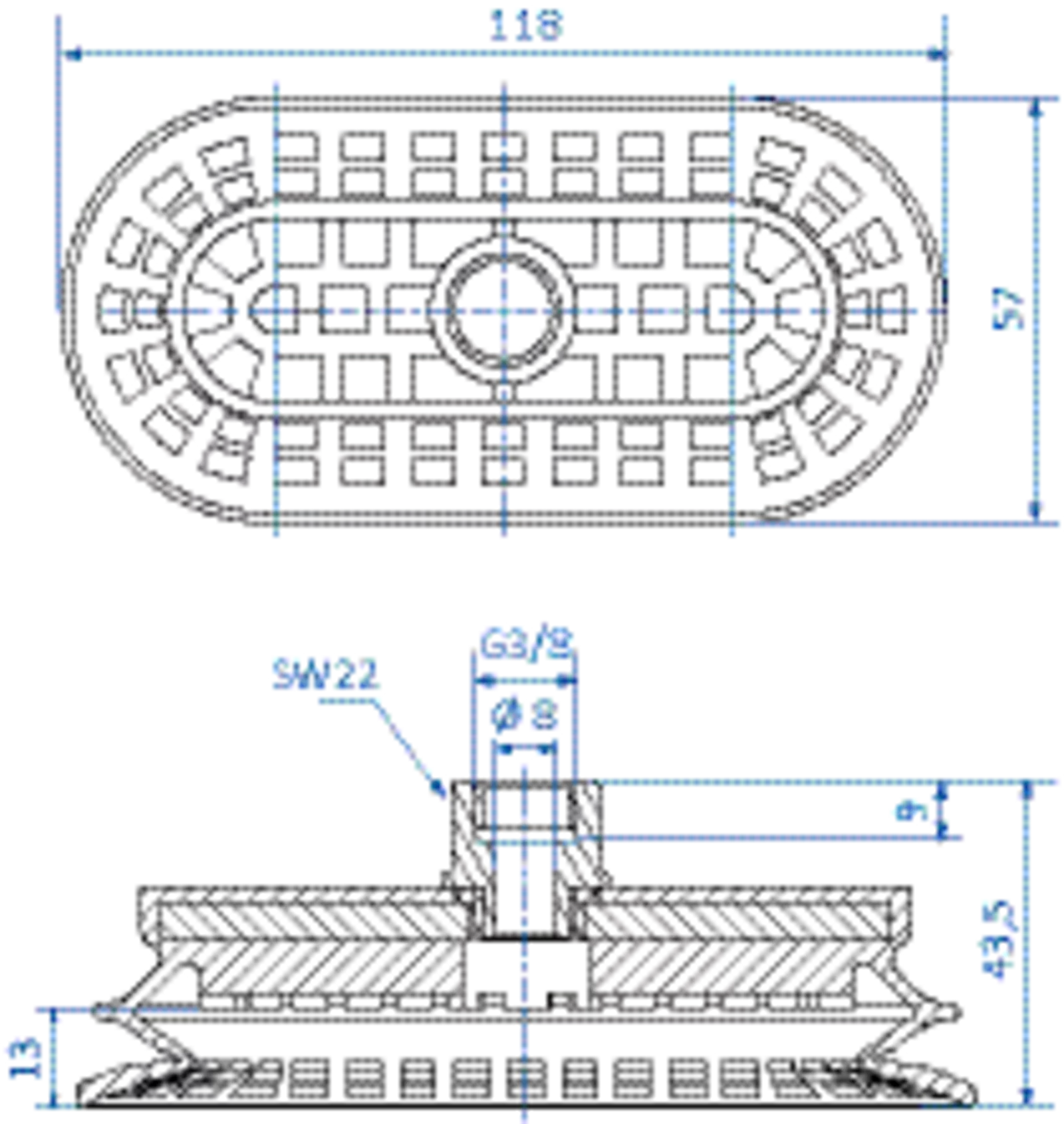 Product Dimensional Drawing Image