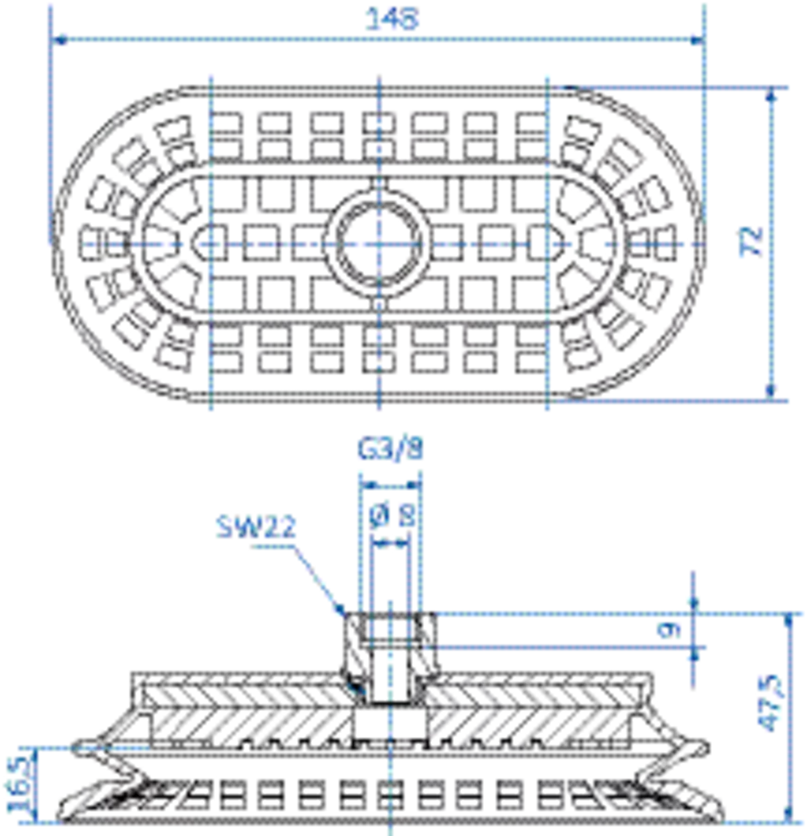 Product Dimensional Drawing Image