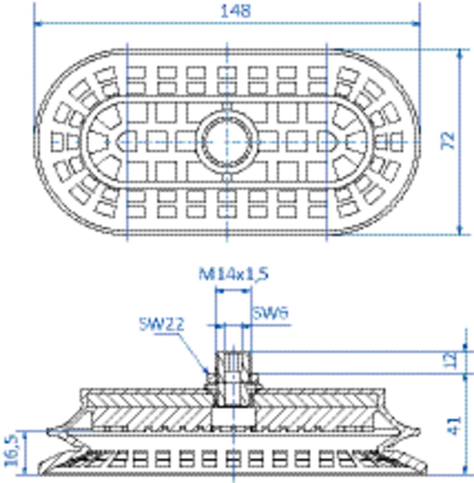 Product Dimensional Drawing Image