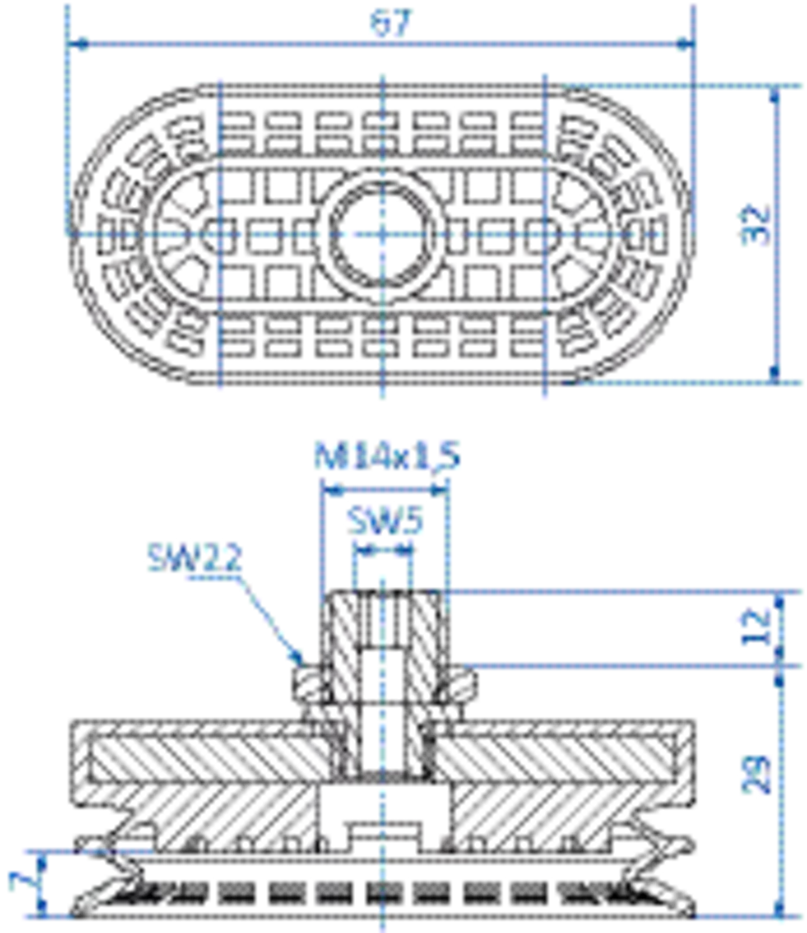Product Dimensional Drawing Image