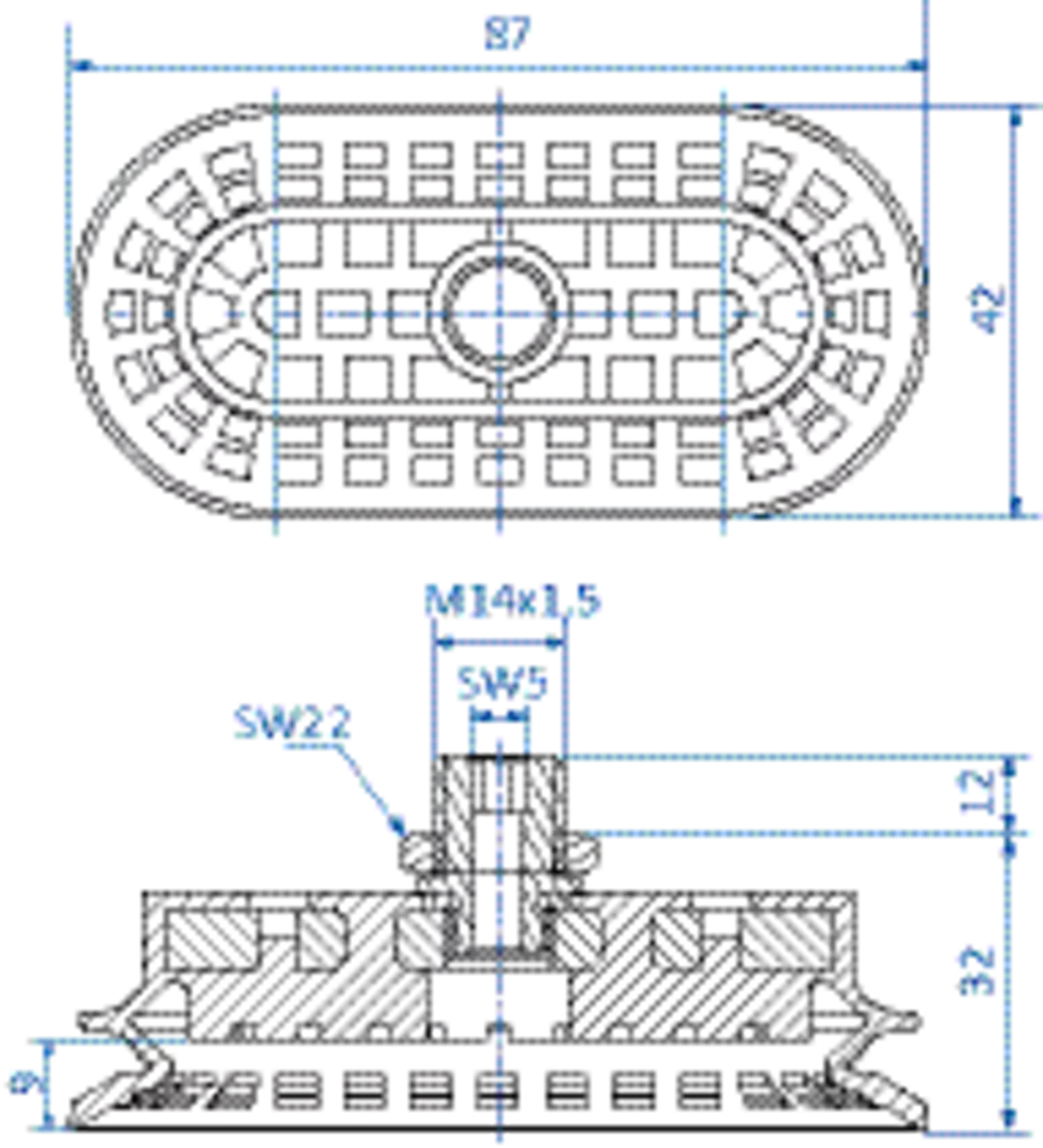 Product Dimensional Drawing Image