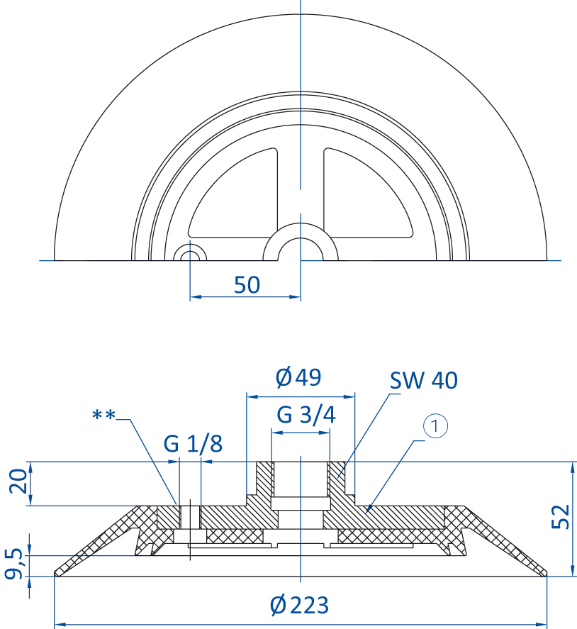 Product Dimensional Drawing Image