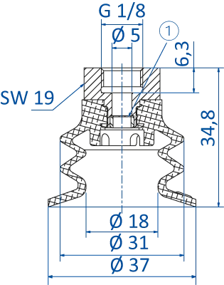 Product Dimensional Drawing Image