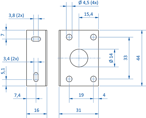 Product Dimensional Drawing Image