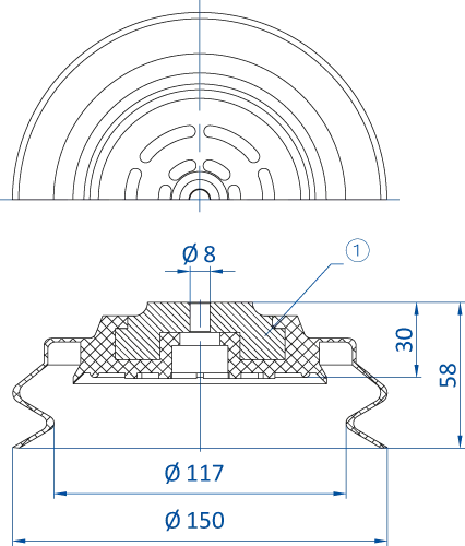 Product Dimensional Drawing Image