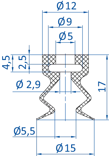 Product Dimensional Drawing Image