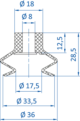 Product Dimensional Drawing Image