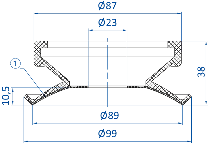Product Dimensional Drawing Image