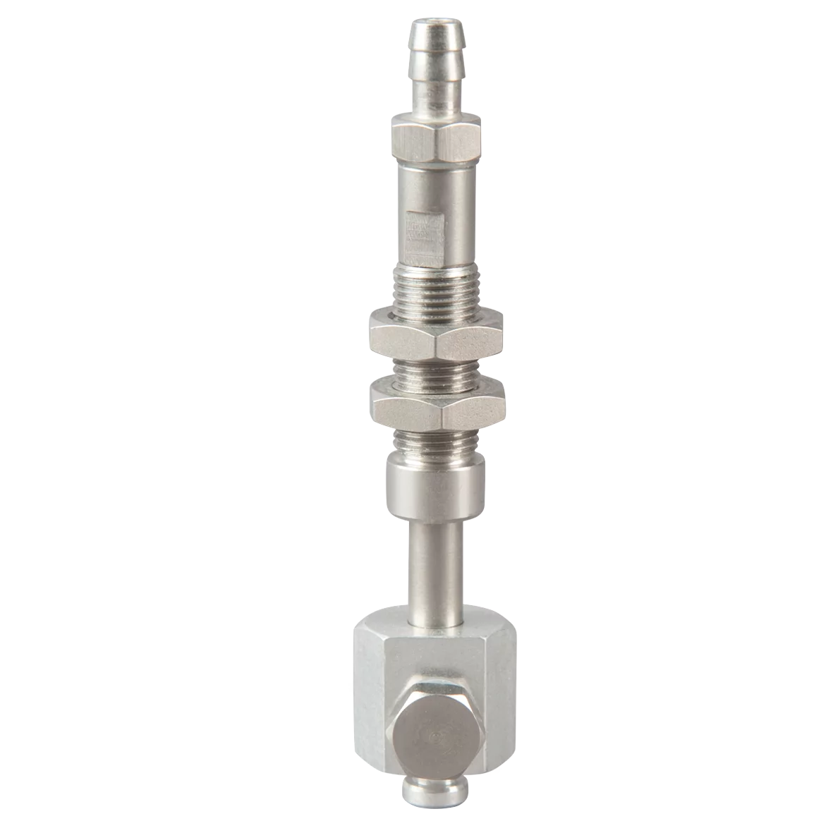 Spring leveler, stroke = 10 mm with 2 vacuum connections • FIPA