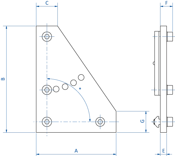 Product Dimensional Drawing Image