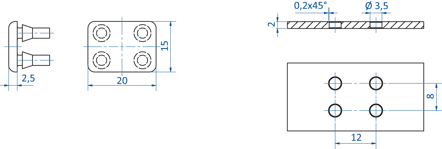Product Dimensional Drawing Image