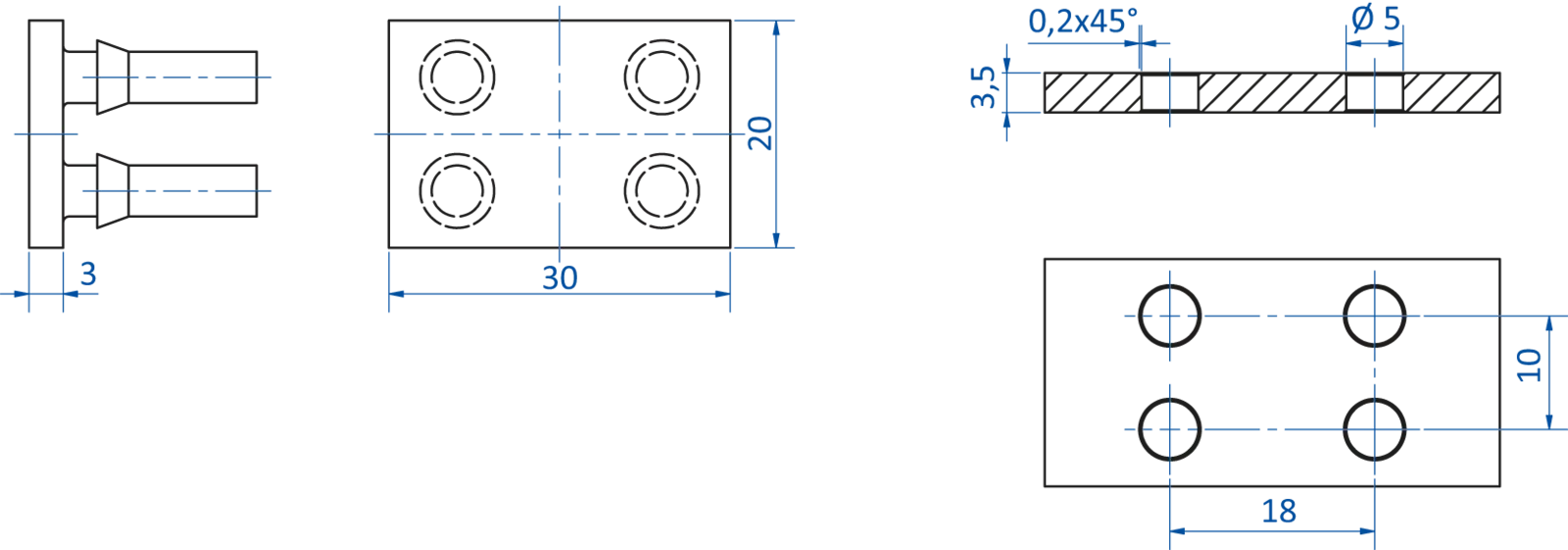Product Dimensional Drawing Image