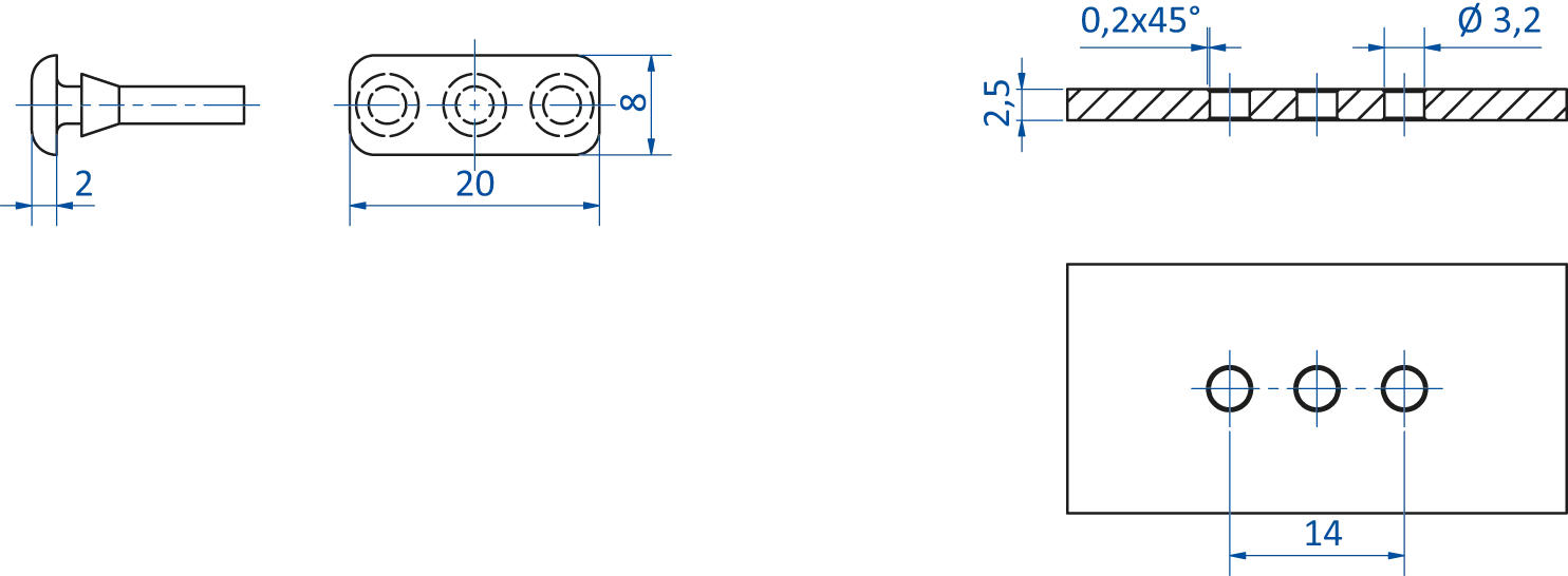 Product Dimensional Drawing Image