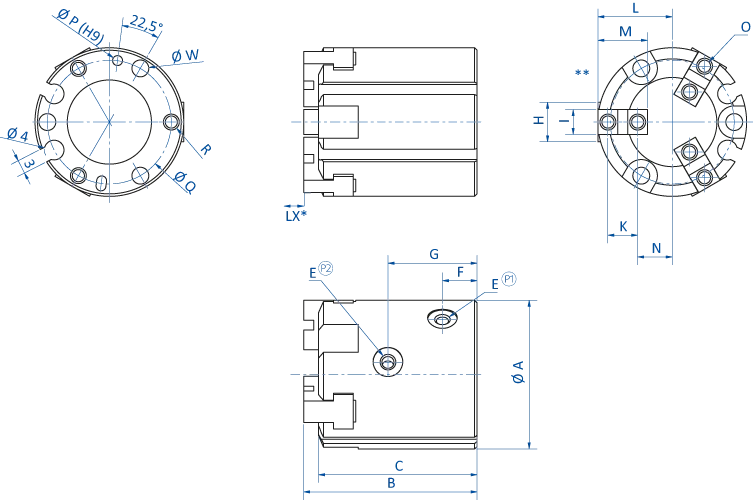 Product Dimensional Drawing Image