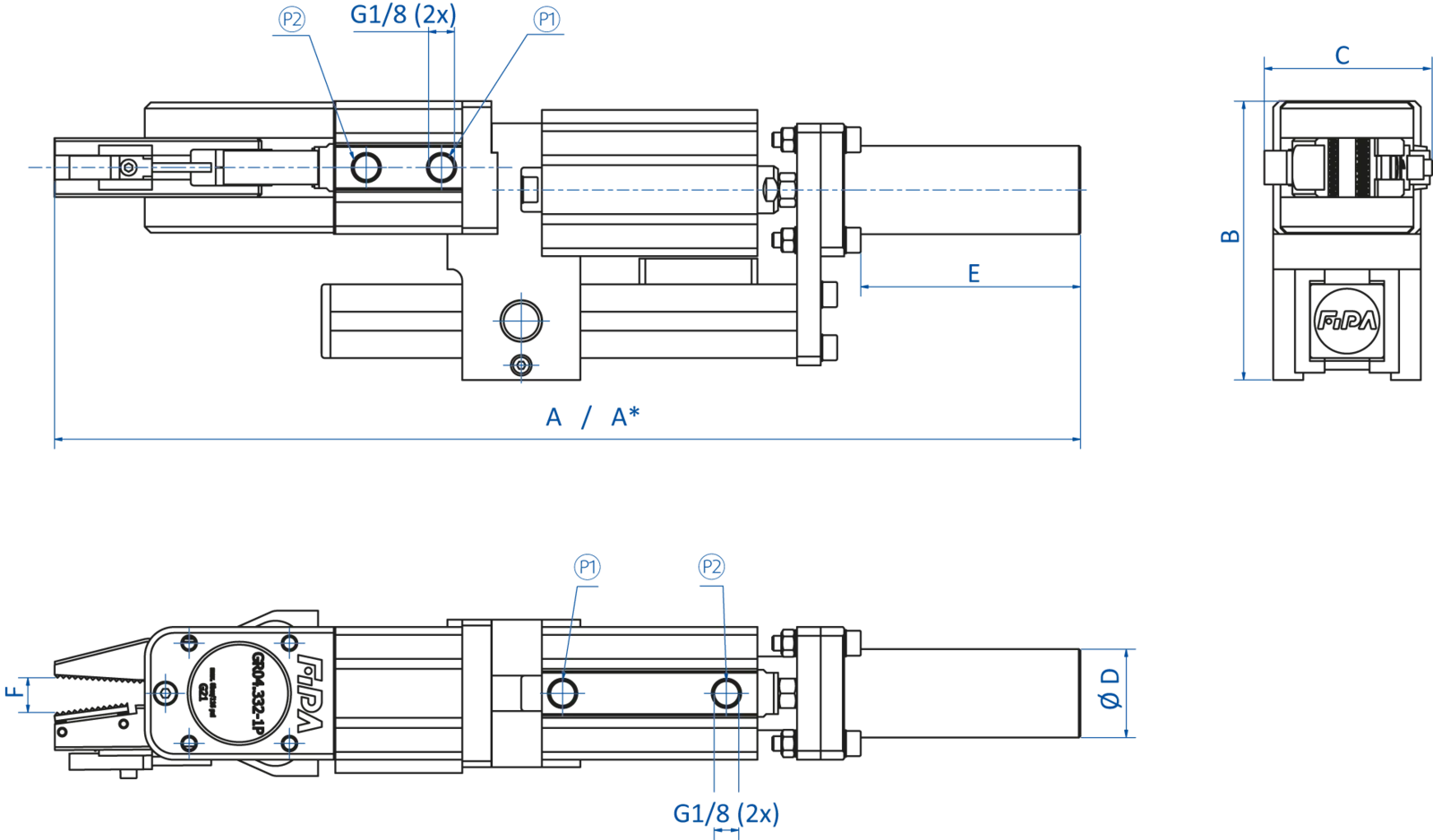 Product Dimensional Drawing Image