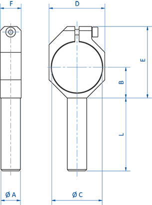 Product Dimensional Drawing Image