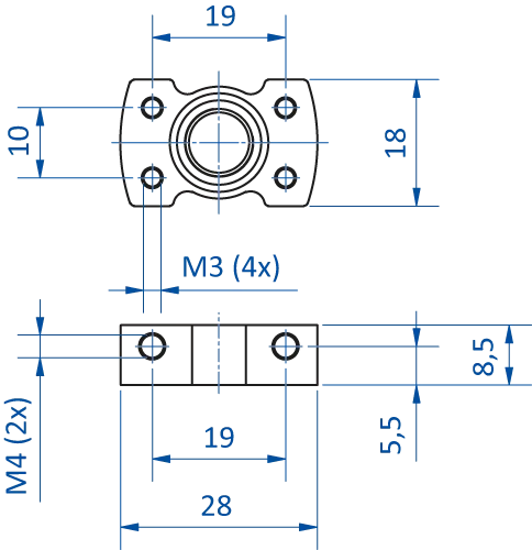 Product Dimensional Drawing Image
