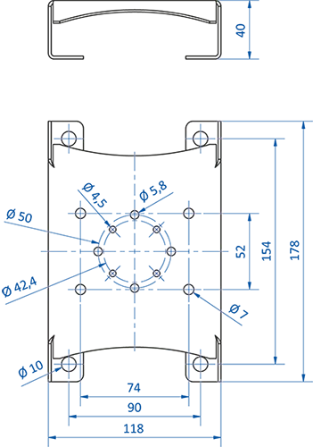 Product Dimensional Drawing Image