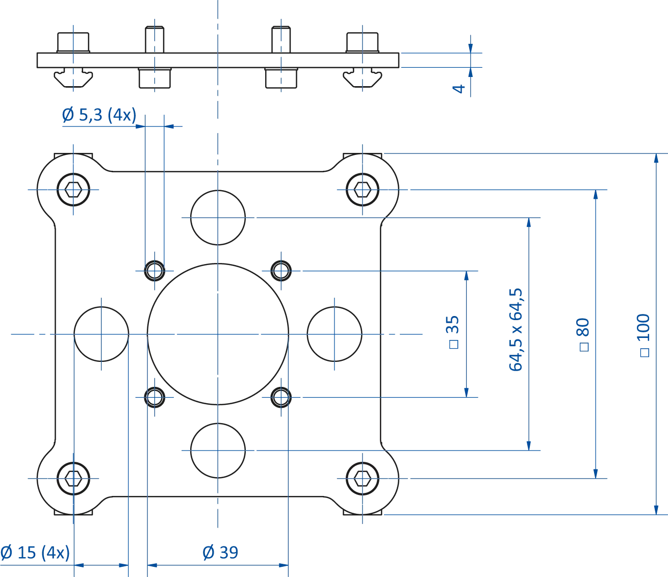 Product Dimensional Drawing Image